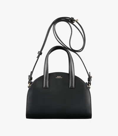 APC DEMI-LUNE SMALL TOTE BAG ONE SIZE BLACK