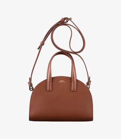 Apc Demi-lune Small Tote Bag One Size Nut Brown