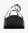 Apc A.p.c. Curved Silhouette Tote Bag In Black