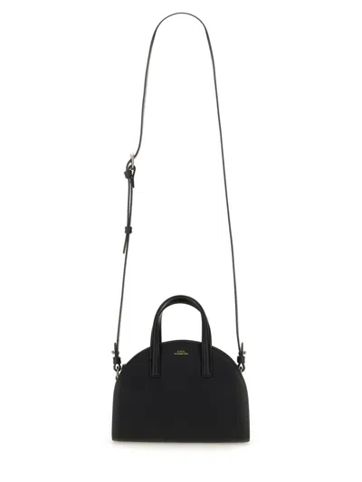 Apc A.p.c. Curved Silhouette Tote Bag In Black