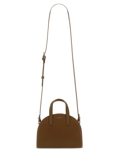 Apc A.p.c. "demi-lune" Tote Bag Small In Brown