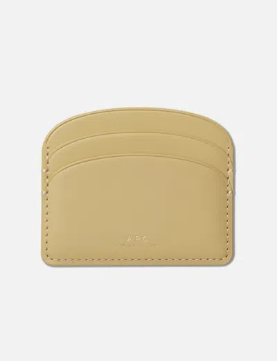 A.p.c. Demi-lune Cardholder In Neutral