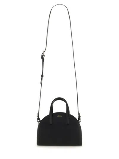 A.p.c. Demi-lune Small Tote Bag In Black