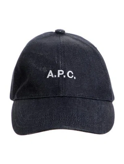 Pre-owned A.p.c. Denim Baseball Cap In Blue