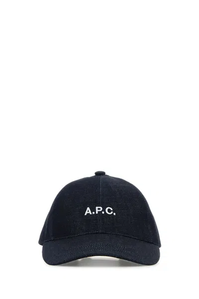 Apc A.p.c. Denim Charlie Baseball Cap