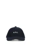 Apc A.p.c. Denim Charlie Baseball Cap