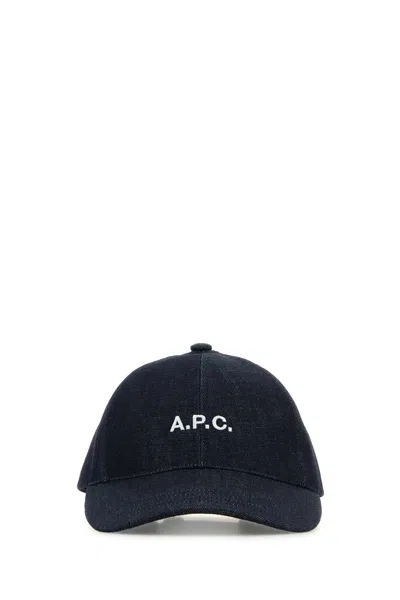 Apc Denim Charlie Baseball Cap In Purple