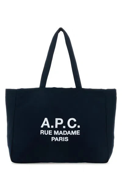Apc Diane Rue Madame Shopping Bag In Darknavy