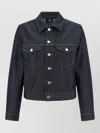 Apc Denim Dion Jacket Chest Pockets Tabs In Blue