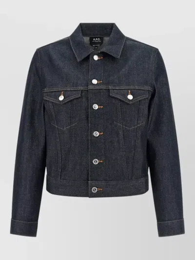 APC DENIM FITTED JACKET