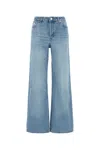 Apc Wide-leg Jeans With Belt Loops And Five-pocket Design In Blue
