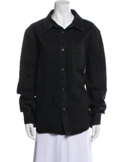 Pre-owned Apc Denim Jacket In Black