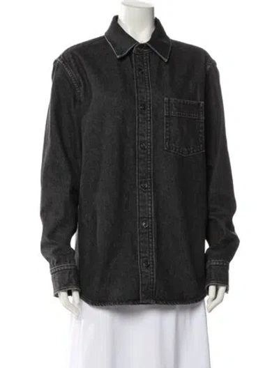 Pre-owned Apc Denim Jacket In Black