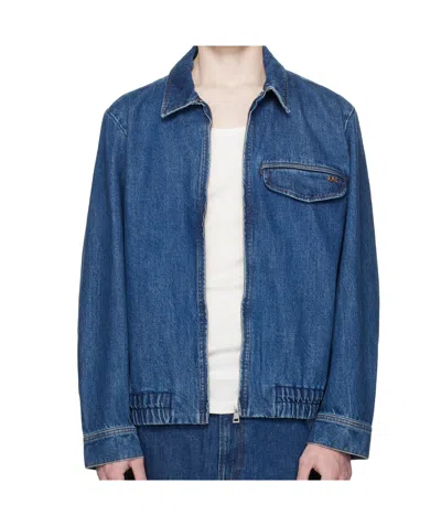 Apc Denim Jacket In Blue