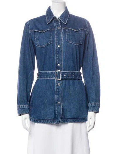 Pre-owned Apc Denim Jacket In Blue