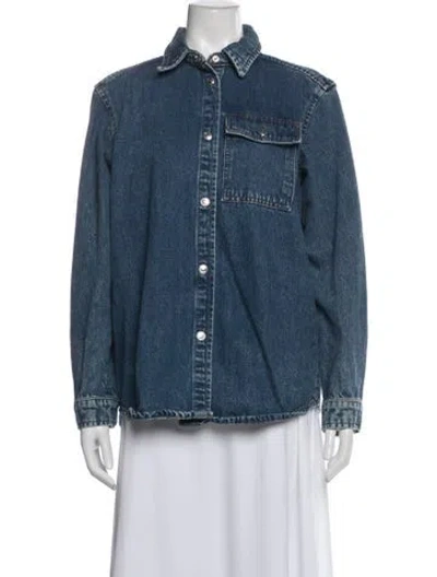 Pre-owned A.p.c. Denim Jacket In Blue