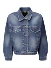 Apc A.p.c. Denim Jacket With Four Front Pockets In Dark Wash