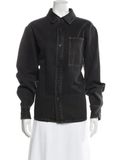Pre-owned Apc Denim Jacket In Gray