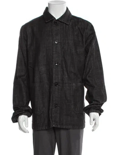 Pre-owned Apc Denim Jacket In Gray