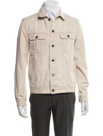 Pre-owned A.p.c. Denim Jacket In Neutrals