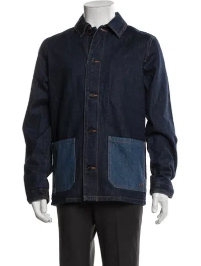 Pre-owned A.p.c. Denim Jacket W/ Tags In Blue