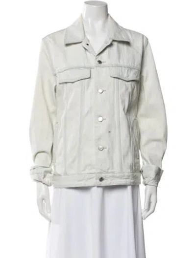Pre-owned Apc Denim Jacket In White