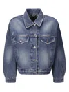 Apc A.p.c. Denim Jacket With Four Front Pockets In Blue