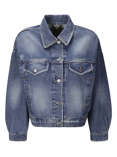 APC A.P.C. DENIM JACKET WITH FOUR FRONT POCKETS