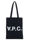 A.p.c. Denim Laure Shopping Bag In Blue