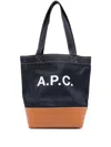 Apc Medium Logo-detail Denim Tote Bag In Multi
