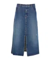 Apc 'georgia Denim Midi Skirt In In Blue