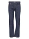 Apc Denim Midi Skirt In Blue