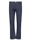 Apc Denim Midi Skirt In Blue
