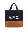 Apc A.p.c. Denim Mini Axel Shopping Bag In Black