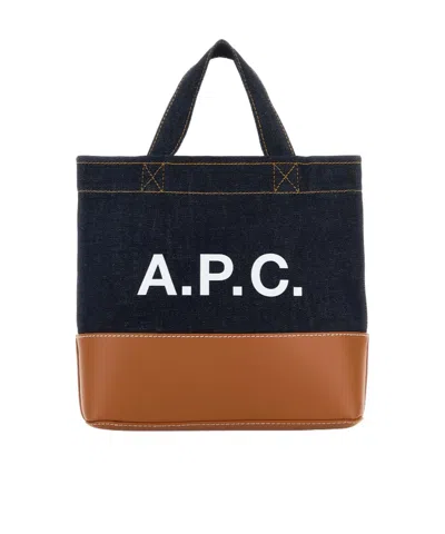 APC A.P.C. DENIM MINI AXEL TOTE BAG