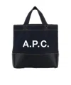 Apc A.p.c. Denim Mini Axel Shopping Bag In Black