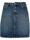 Apc A.p.c. Denim Mini Skirt In Blue