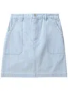Apc Denim Mini Skirt In Blue