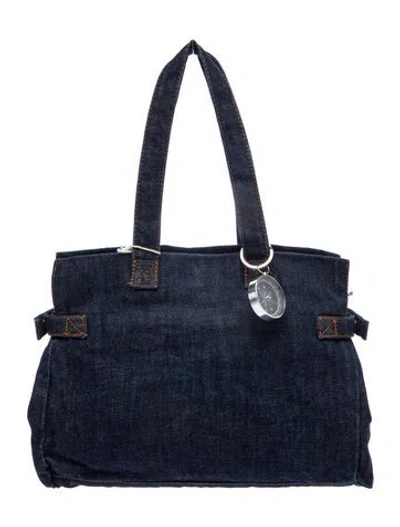 Pre-owned A.p.c. Denim Shoulder Bag In Blue