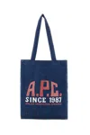 APC DENIM SHOULDER BAG