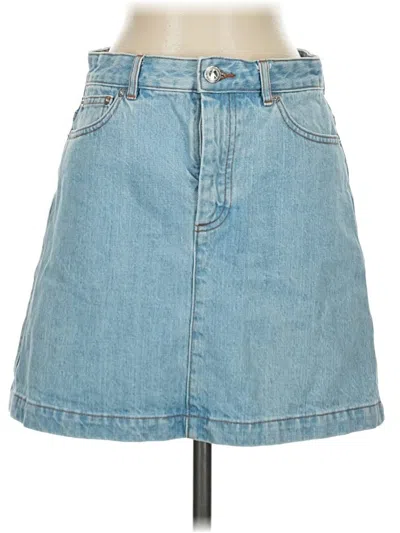 Pre-owned A.p.c. Denim Skirt In Blue