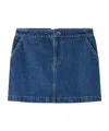 Apc Denim Skirt In Blue