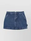 Apc Denim Skirt With Front And Back Pockets In Blue