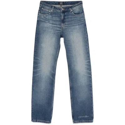 Apc Denim Straight-leg Jeans In Blue