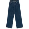 Apc Wide-leg Organic Cotton Jeans