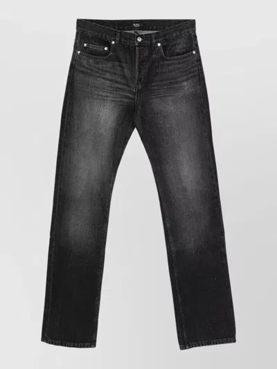 A.p.c. Denim Straight-leg Jeans In Black