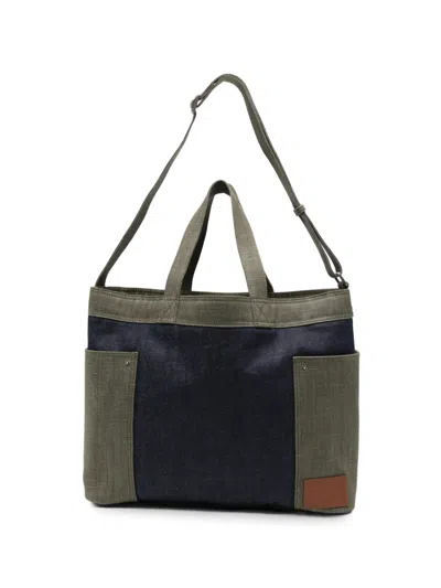 A.p.c. Denim Tote Bag In Multi