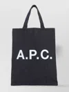 Apc A.p.c. Denim Shopping Bag In Black