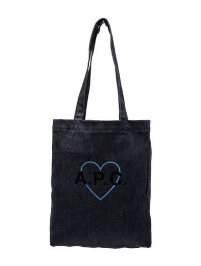 Pre-owned Apc Denim Tote In Blue