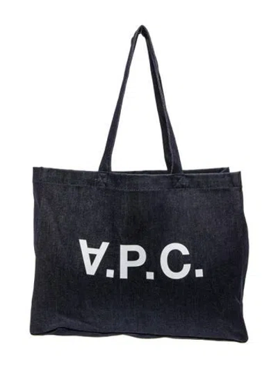 Pre-owned Apc Denim Tote In Blue